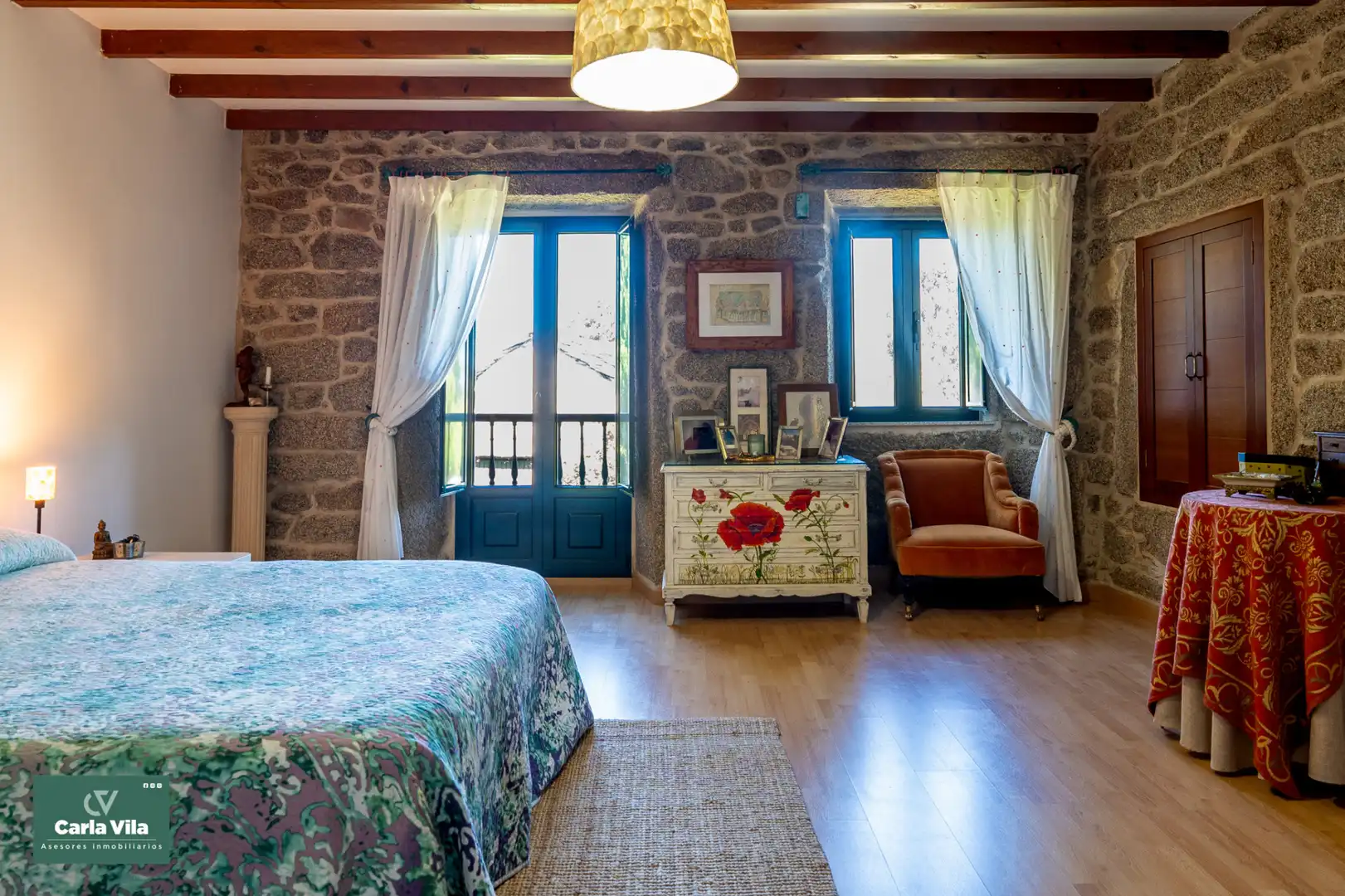 Bedroom of Country homes for sale in Guitiriz  with Heating, Private garden and Parquet flooring