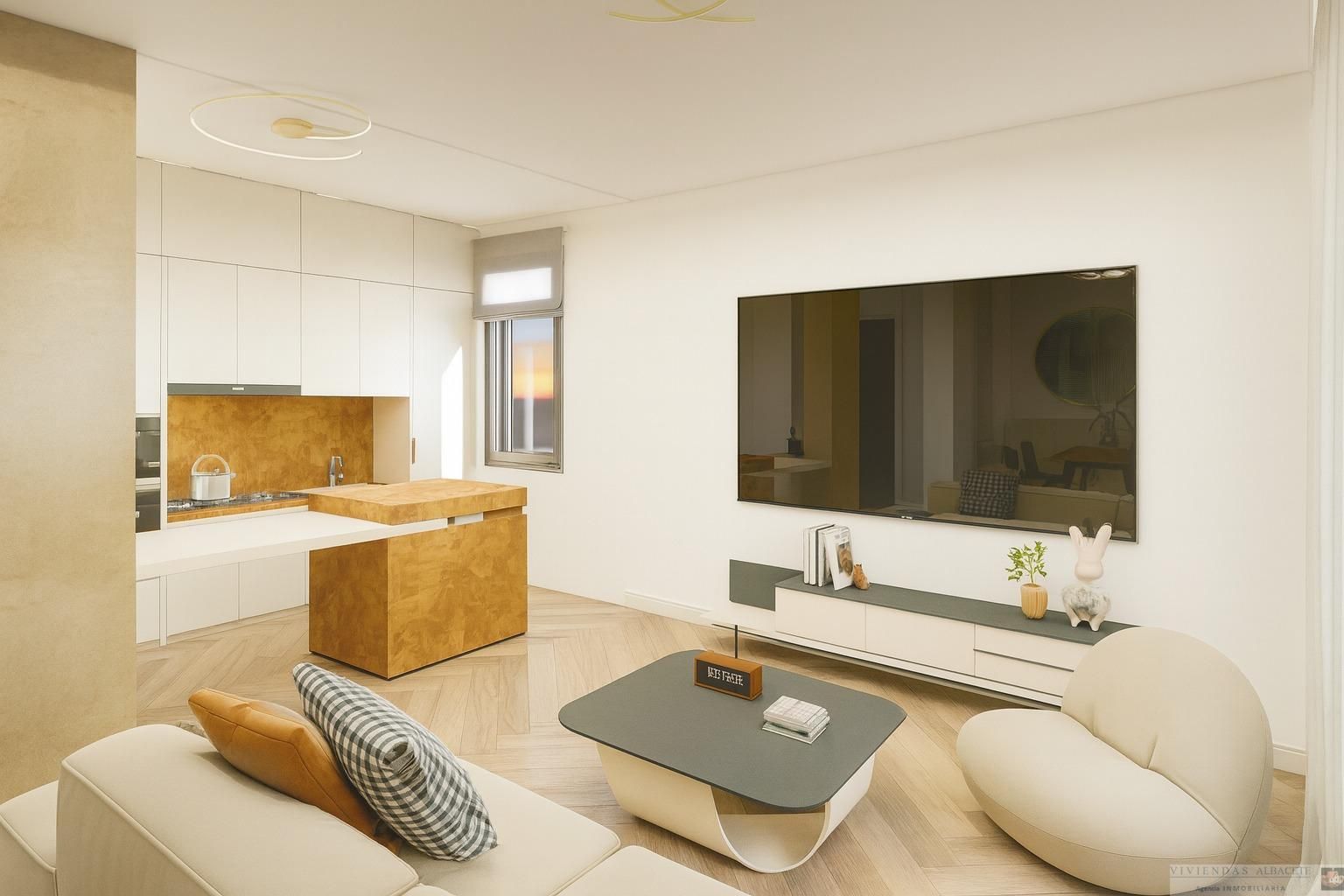 Sala de estar de Ático en venta en  Albacete Capital con Calefacción y Terraza
