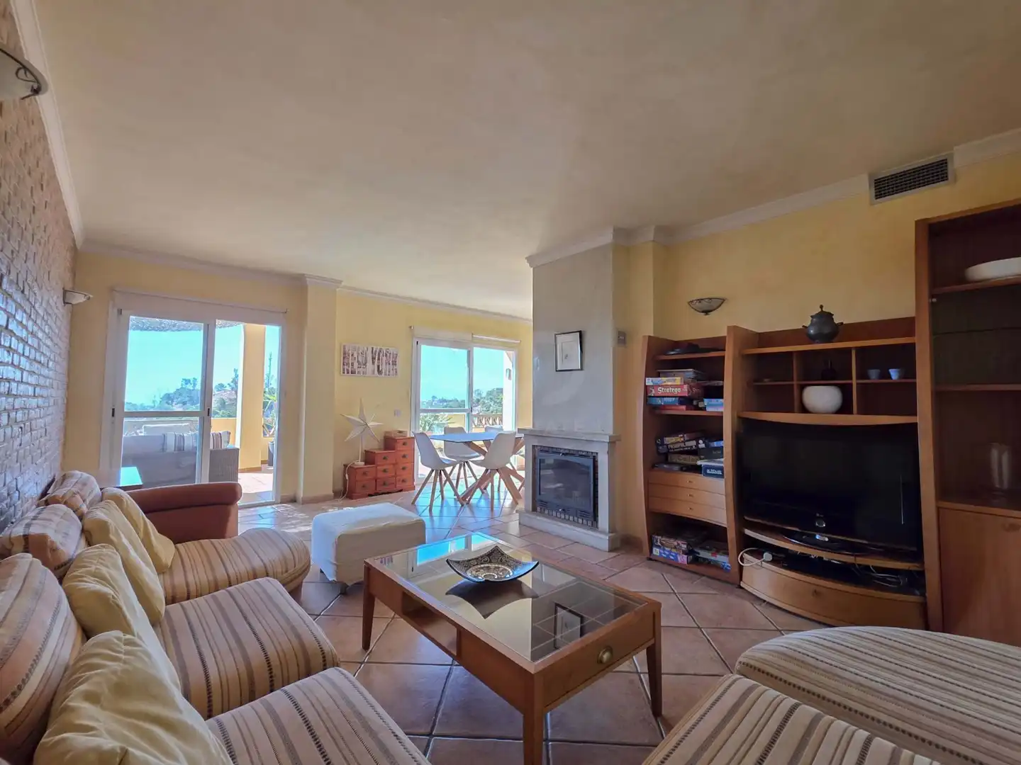 Wohnzimmer von Dachboden zum Verkauf in Málaga mit Klimaanlage, Heizung und Terrasse