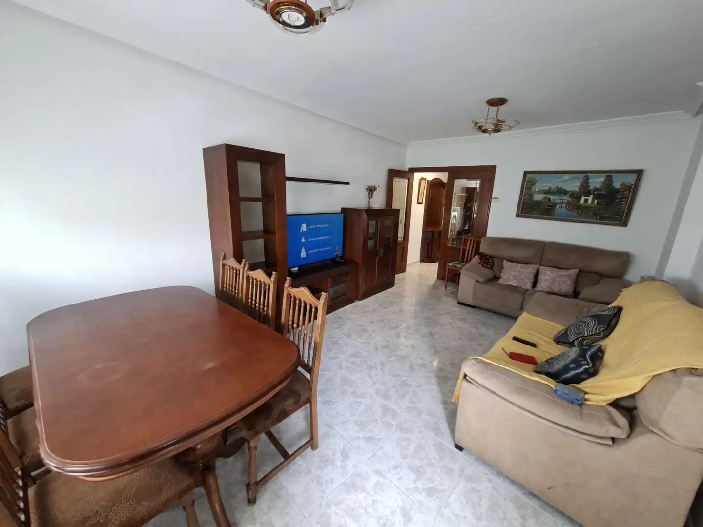 Sala de estar de Piso de alquiler en Plasencia con Aire acondicionado, Calefacción y Terraza