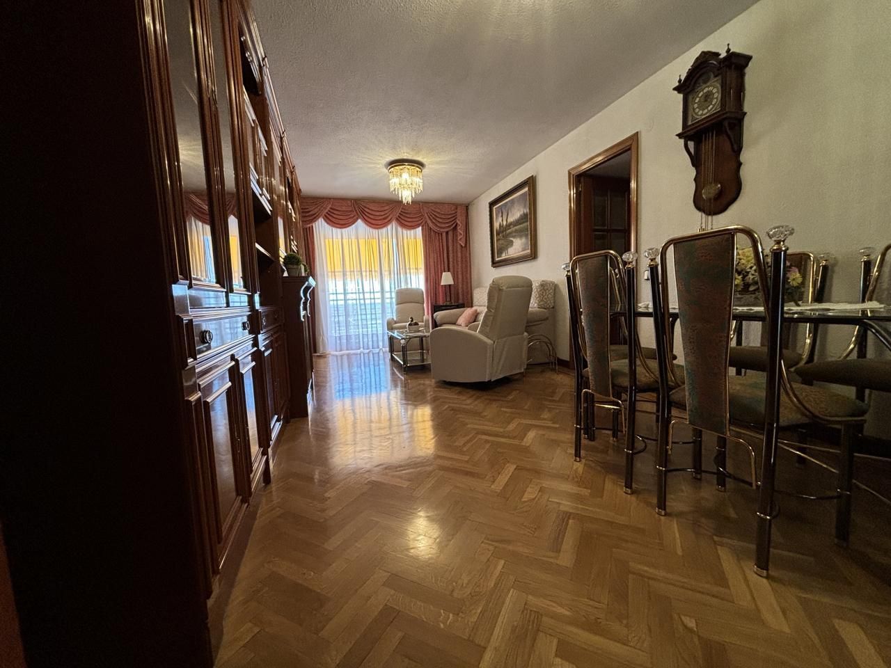 Living room of Flat to rent in Alcorcón  with Heating, Parquet flooring and Terrace
