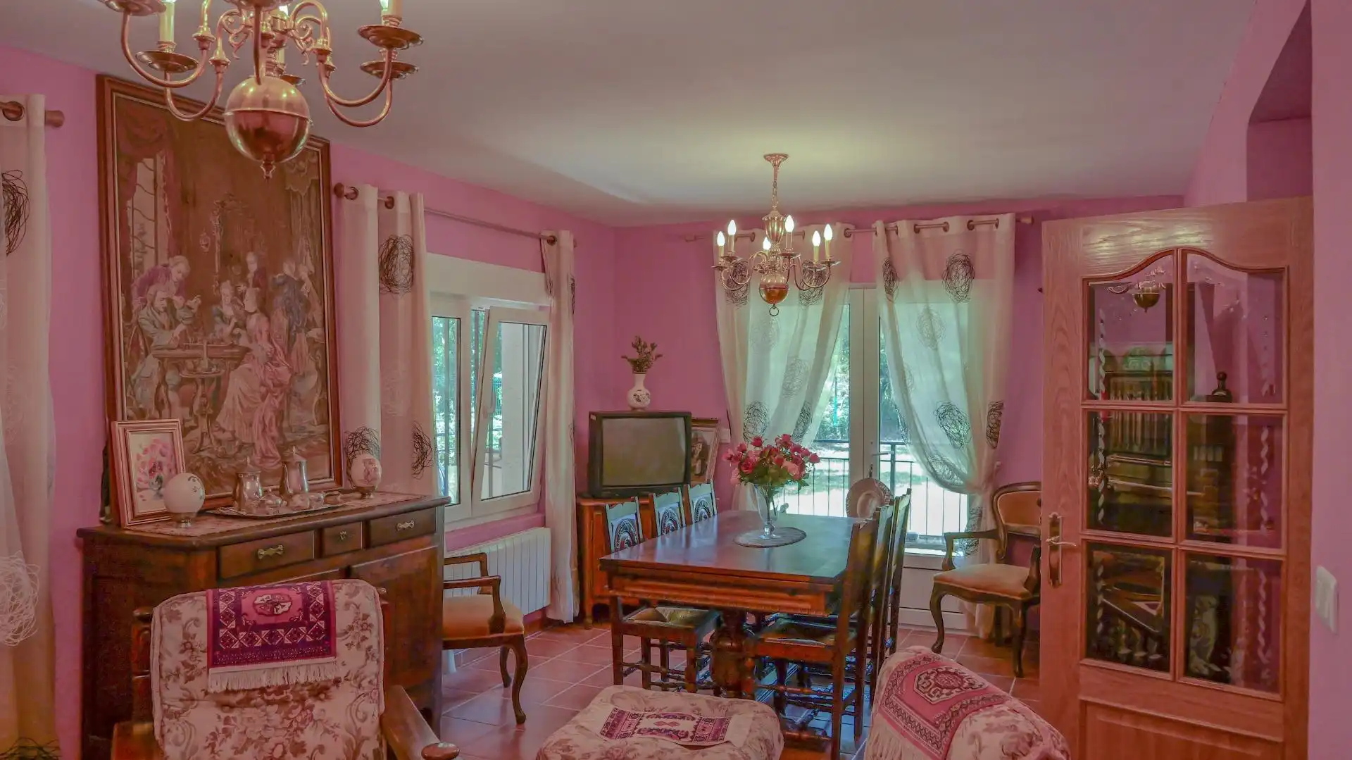 Comedor de Finca rústica en venta en Mahamud con Calefacción, Jardín privado y Terraza
