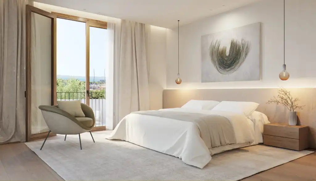 Bedroom of Attic for sale in  Palma de Mallorca  with Air Conditioner, Heating and Terrace