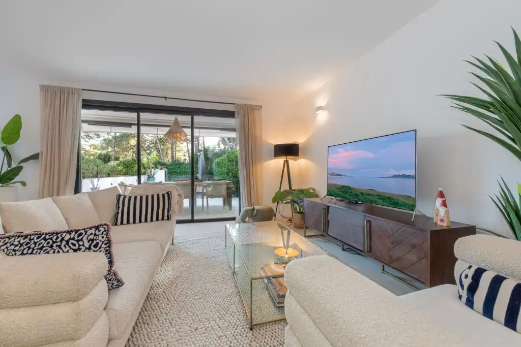 Living room of Detached homes for sale in Pollença  with Air Conditioner, Heating and Private garden