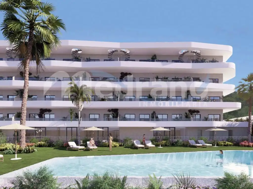 Vista exterior de Piso en venta en La Nucia con Aire acondicionado, Jardín privado y Terraza