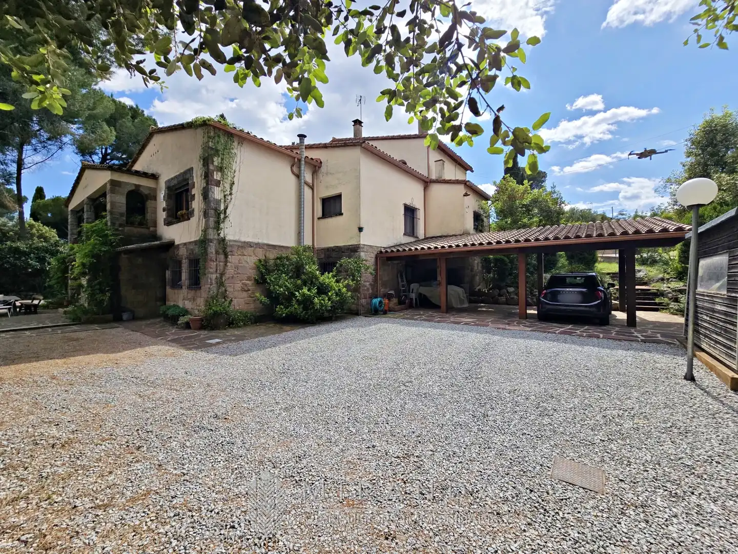 Vista exterior de Casa o chalet en venta en L'Ametlla del Vallès con Aire acondicionado, Jardín privado y Terraza