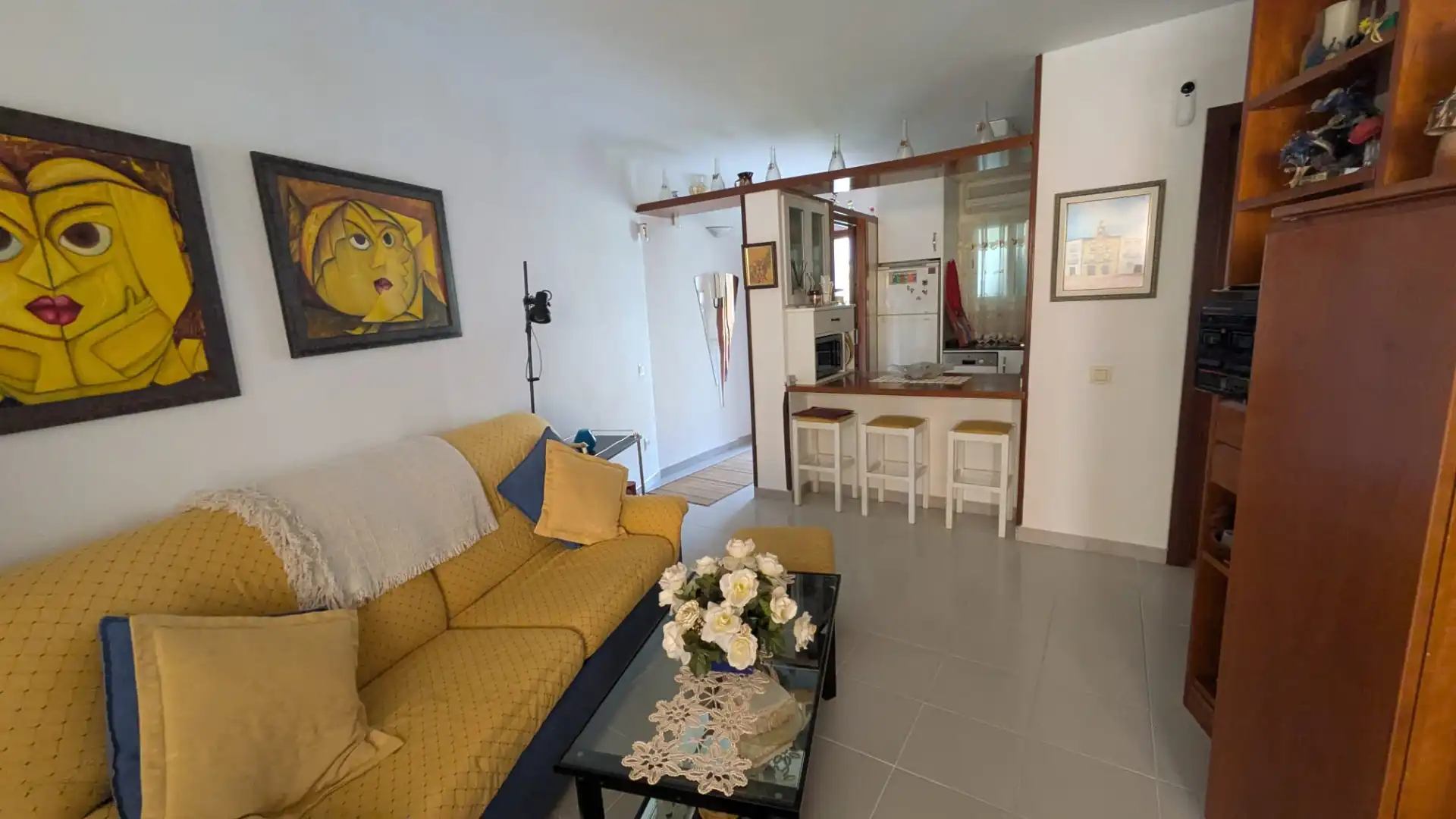 Sala d'estar de Apartament en venda en Cambrils amb Aire condicionat, Traster i Moblat