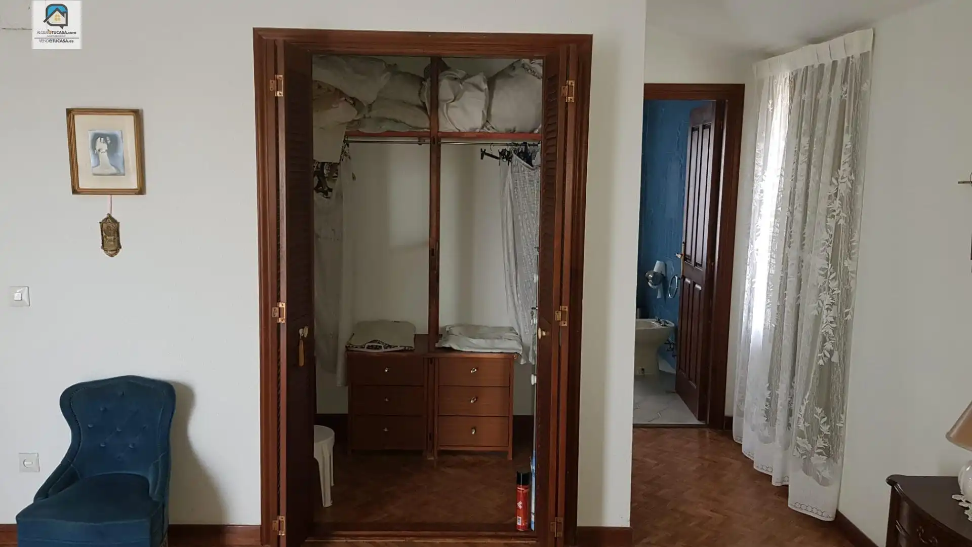 Dormitori de Casa o xalet en venda en Palencia amb Jardí privat, Terrassa i Piscina