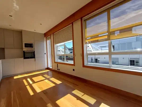 Living room of Apartments for sale in Vigo   with Heating, Parquet flooring and Terrace