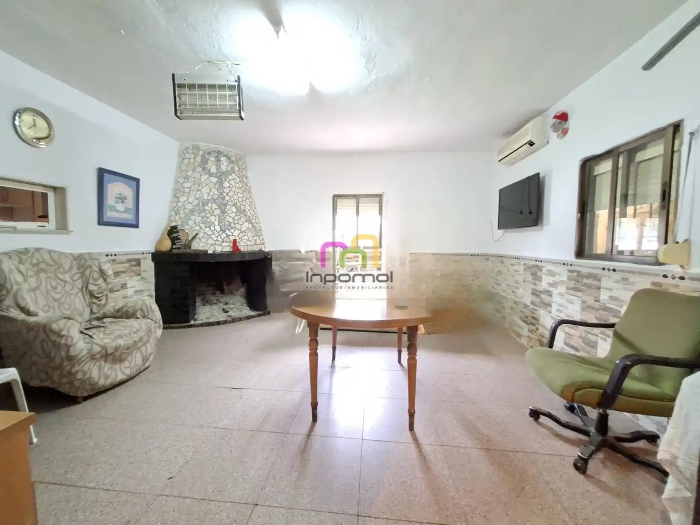 Sala de estar de Finca rústica en venta en Badajoz con Jardín privado, Trastero y Piscina