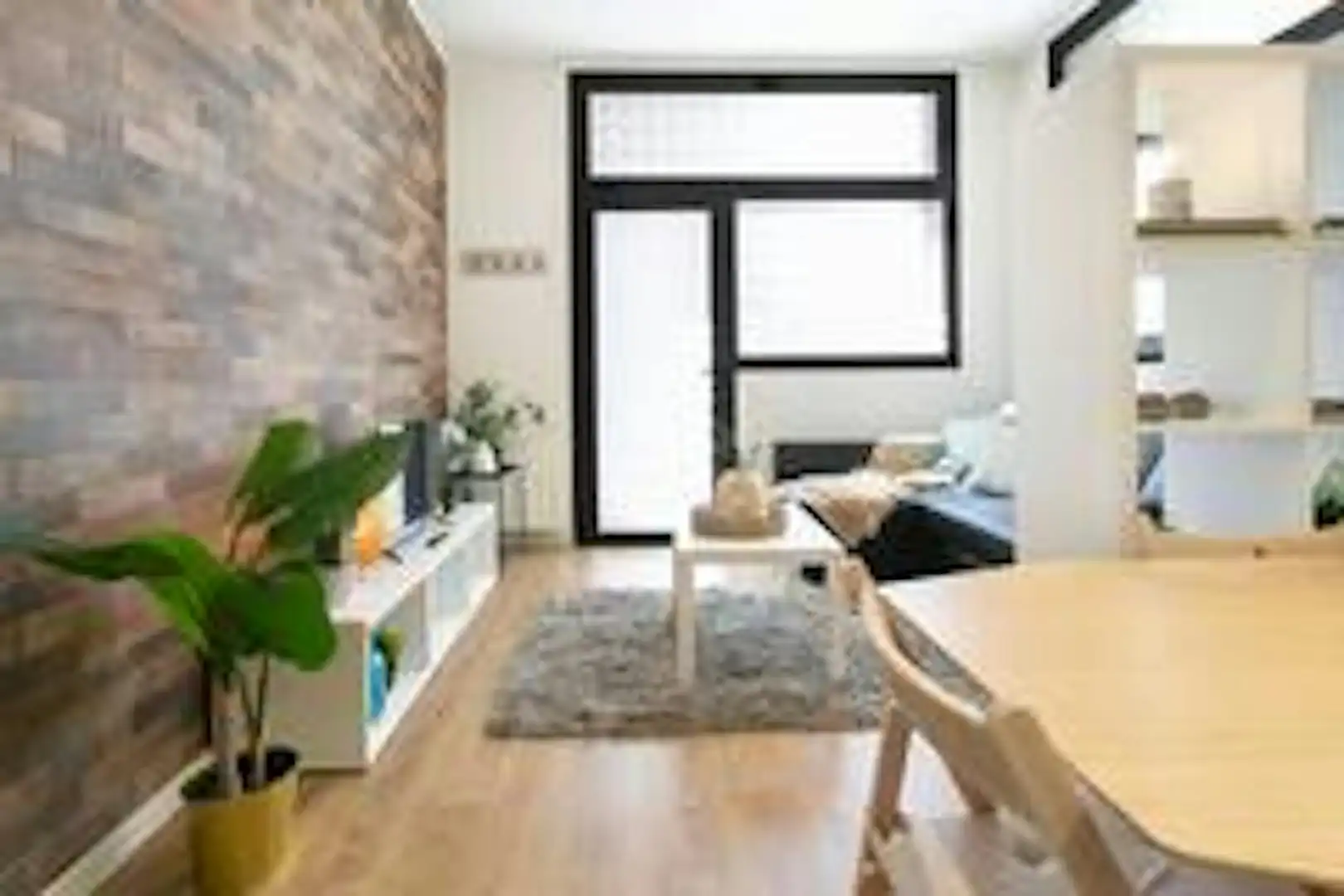Living room of Flat for rent in Barcelona  with Furnished, Washing machine and TV