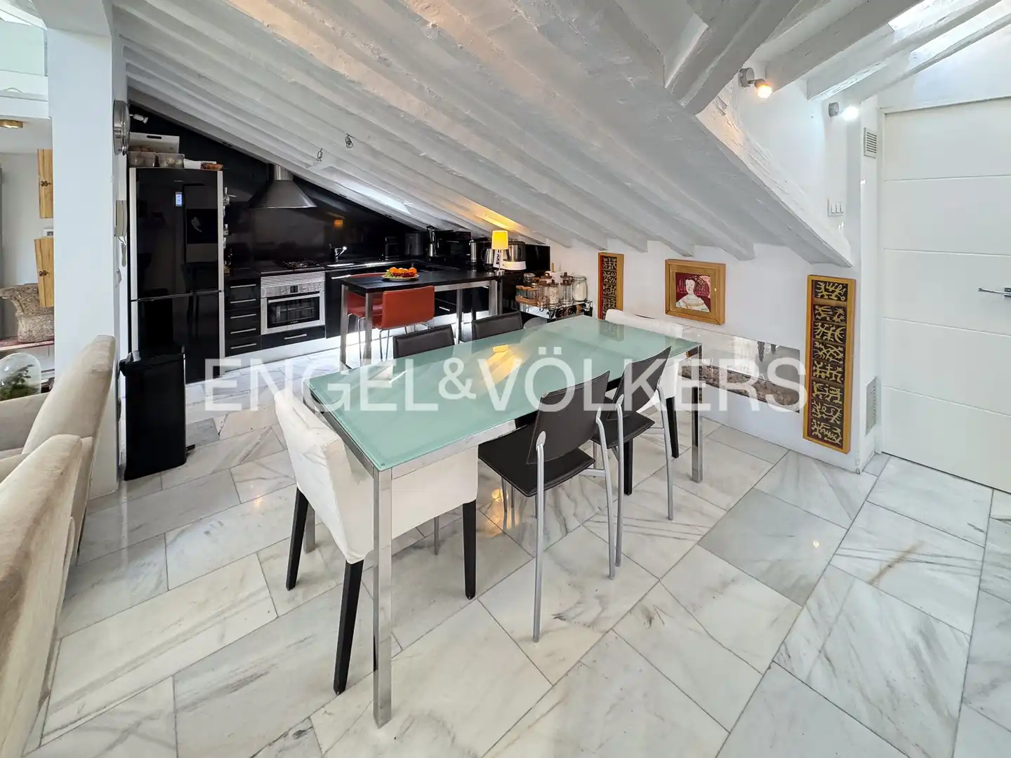 Kitchen of Flat for rent in Madrid  with Air Conditioner, Heating and Terrace