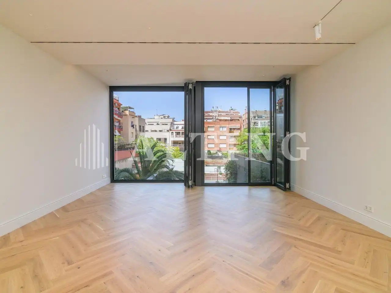 Sala d'estar de Pis en venda en Barcelona amb Aire condicionat, Calefacció i Jardí privat