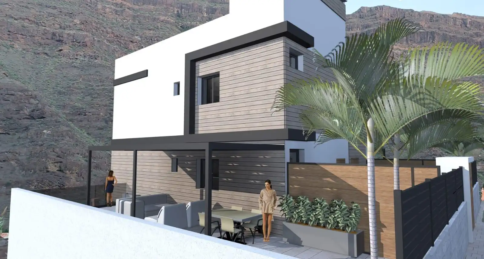 Vista exterior de Residencial en venda en Mogán