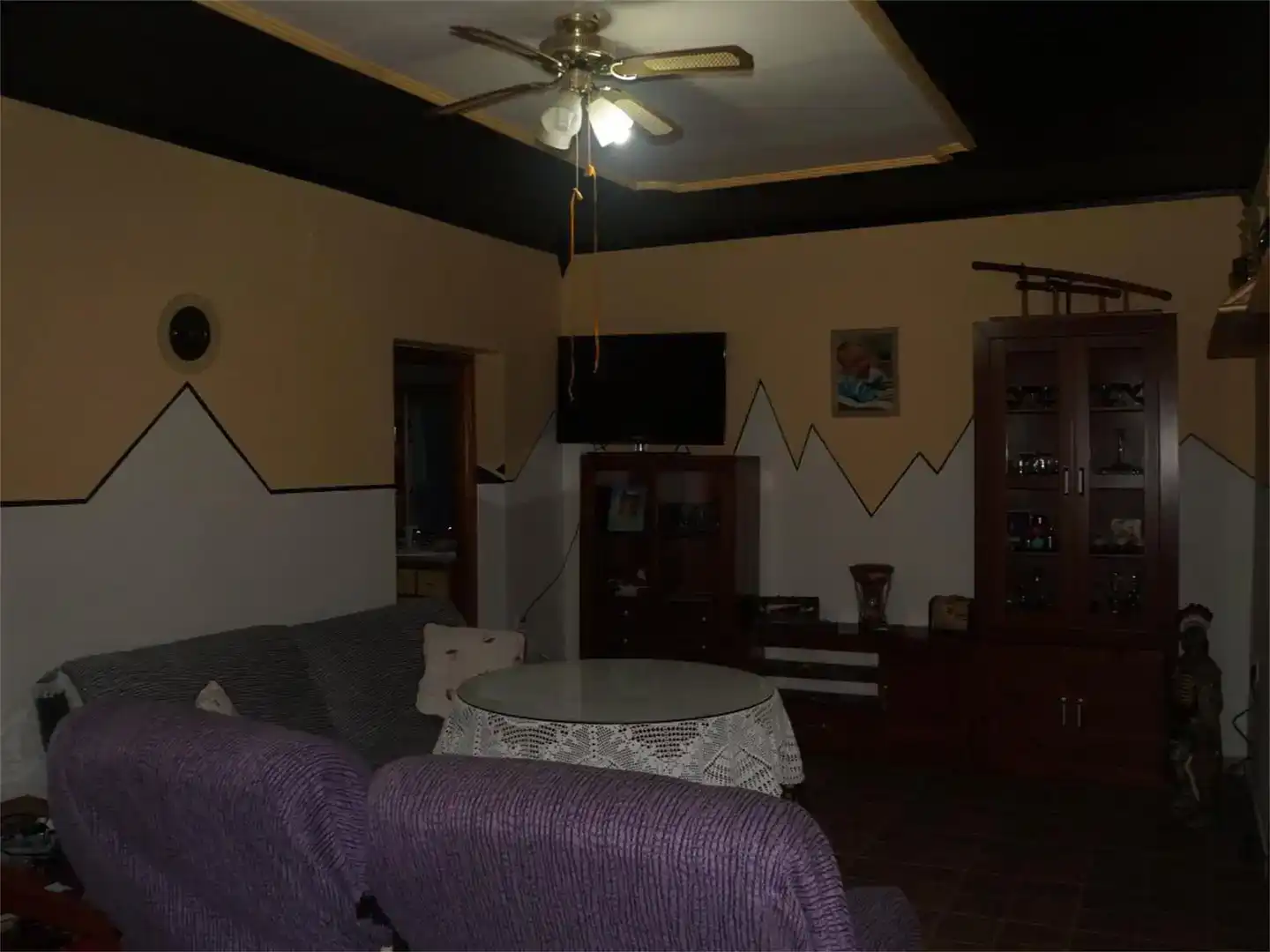 Sala de estar de Casa adosada en venta en Esparragalejo con Trastero y Horno