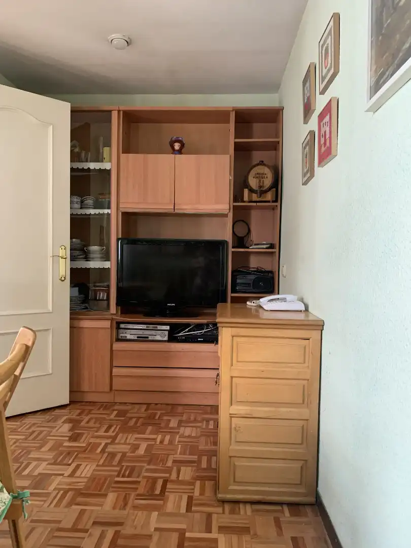 Wohnzimmer von Wohnung zum Verkauf in Madrid mit Heizung, Parkett und Terrasse
