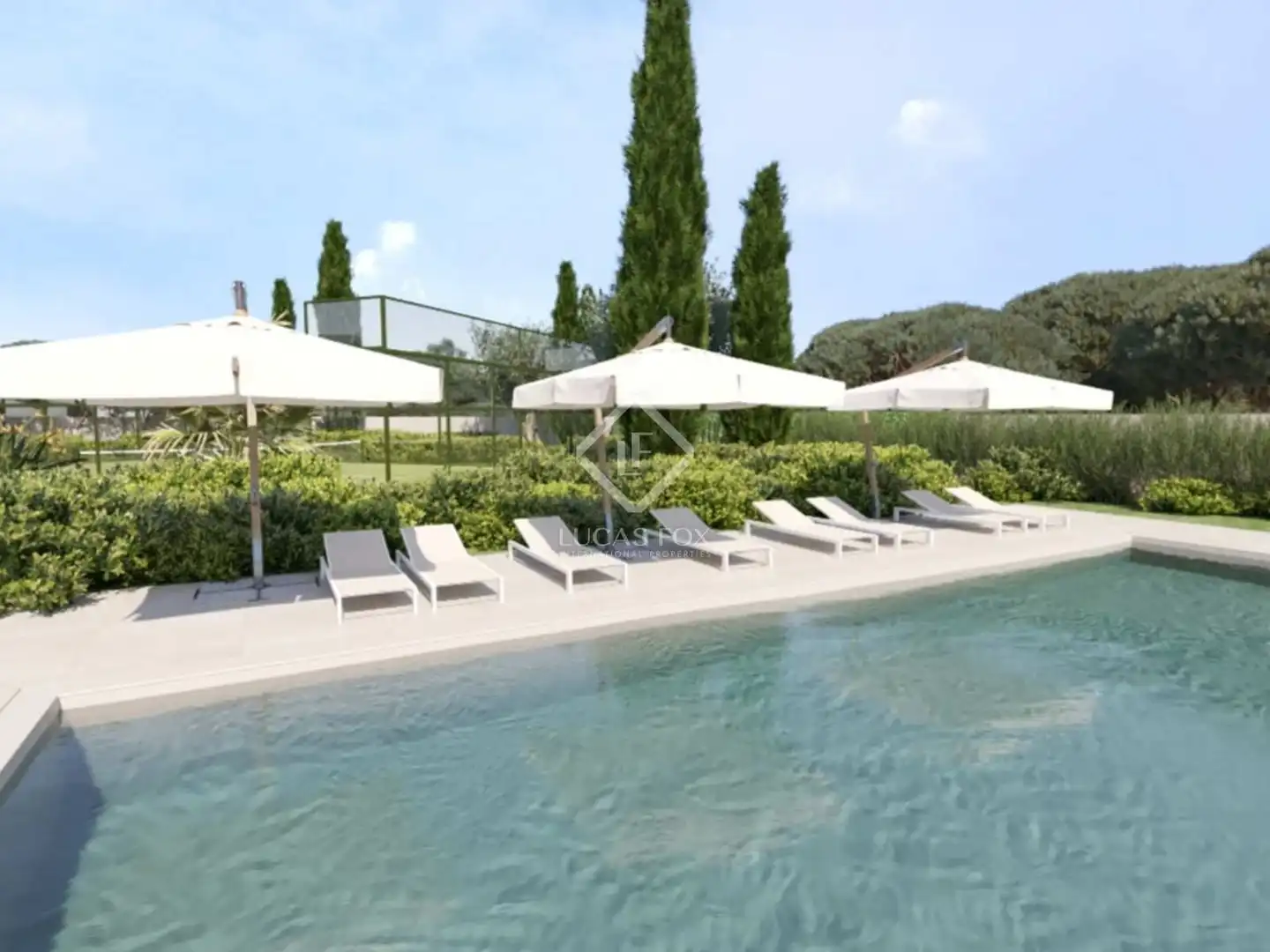 Piscina de Casa o xalet en venda en Santa Eulària des Riu amb Aire condicionat, Jardí privat i Terrassa
