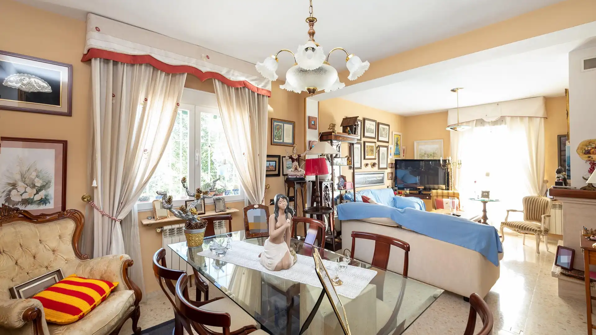 Dining room of Houses for sale in Benalúa de las Villas  with Balcony