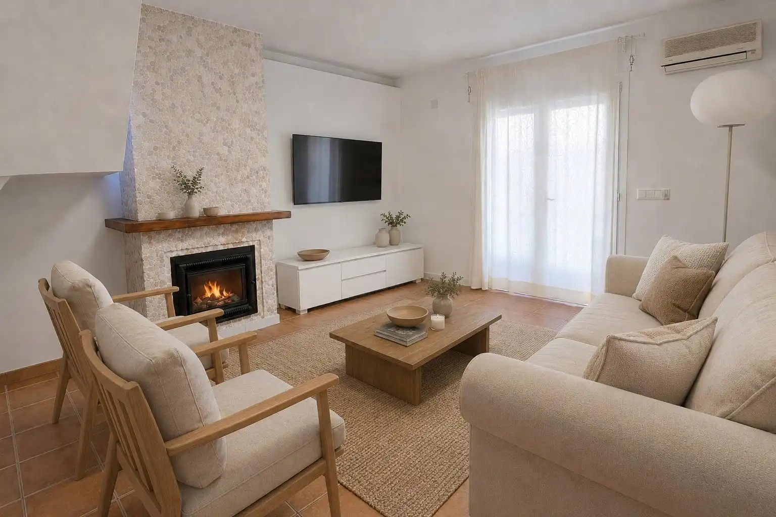 Sala d'estar de Casa o xalet en venda en Llucmajor amb Aire condicionat, Calefacció i Jardí privat