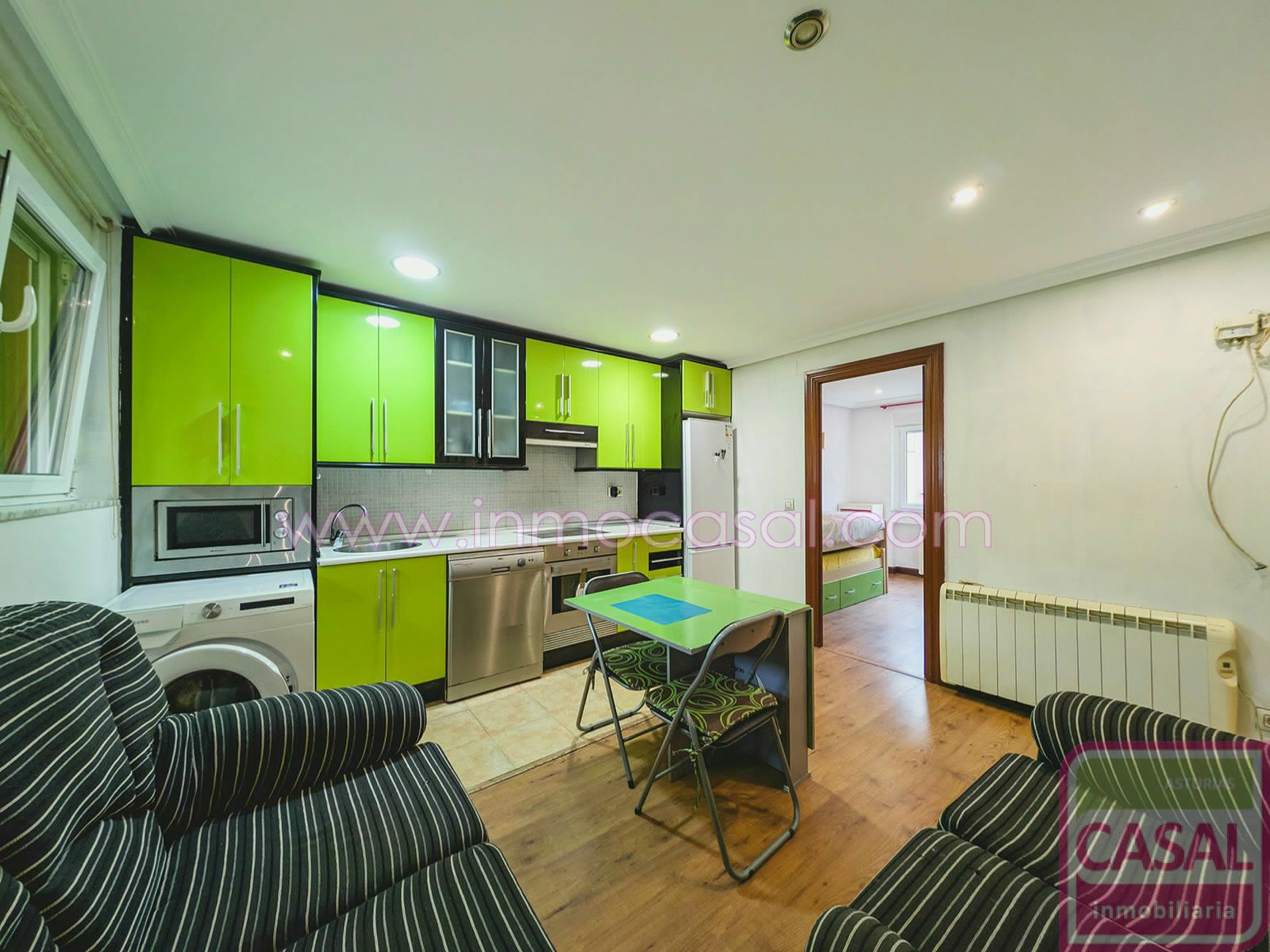 Kitchen of Flat for sale in Mieres (Asturias)  with Heating, Storage room and Furnished