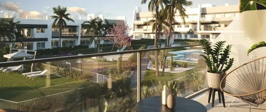 Terrassa de Apartament en venda en Santa Pola amb Aire condicionat, Jardí privat i Parquet