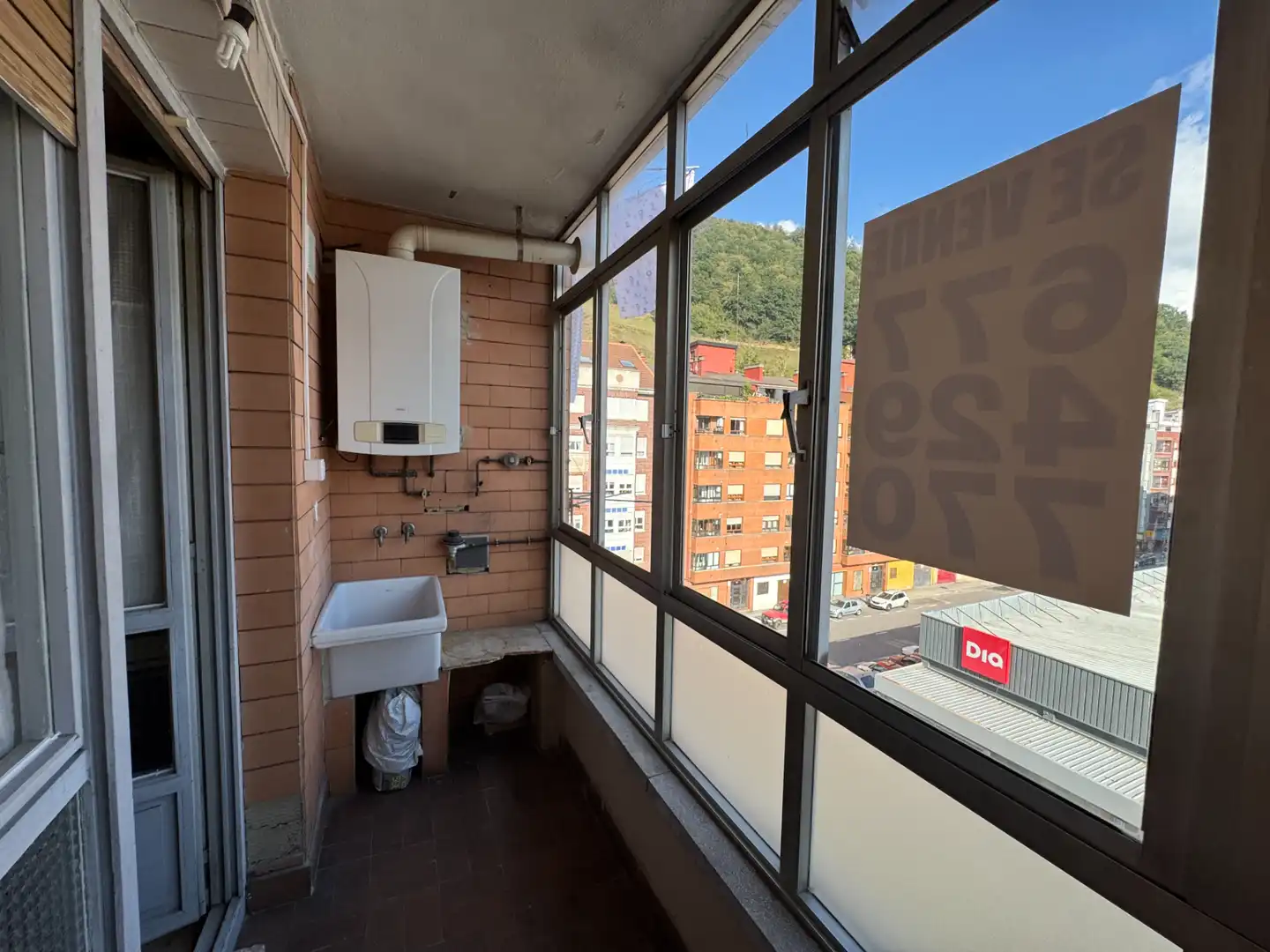 Balcony of Flat for sale in Lena  with Heating, Terrace and Oven