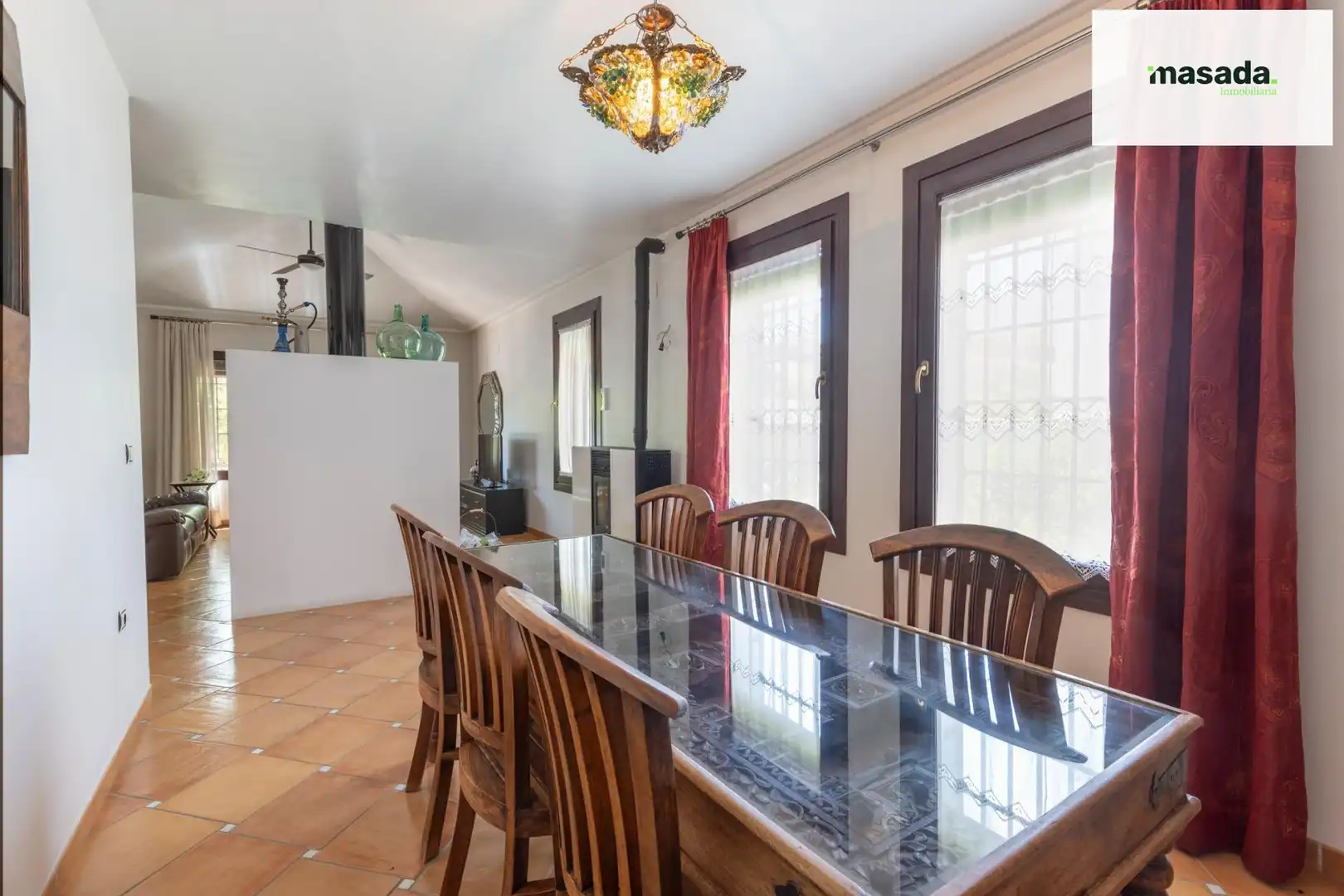 Comedor de Casa o chalet en venta en Vegas del Genil con Calefacción, Jardín privado y Piscina