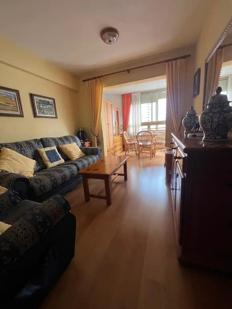 Sala de estar de Piso en venta en Benidorm con Aire acondicionado, Terraza y Amueblado