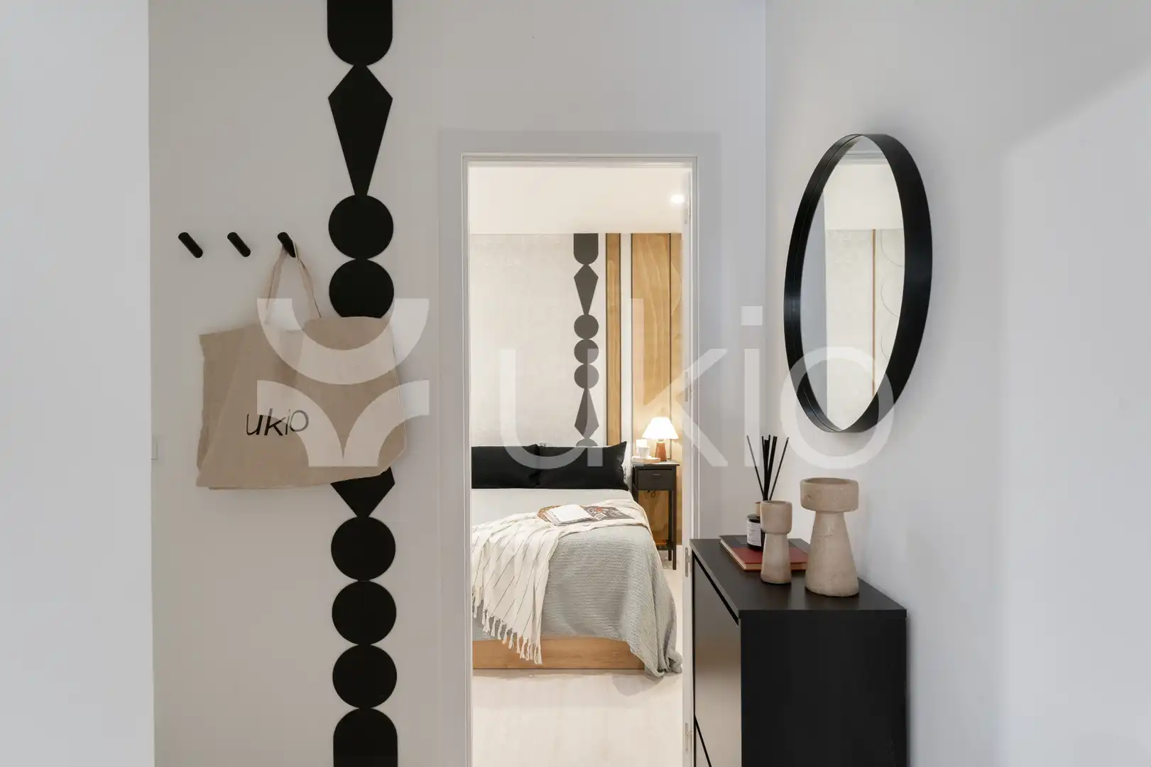 Habitación de Apartamento de alquiler en Madrid con Aire acondicionado, Calefacción y Amueblado