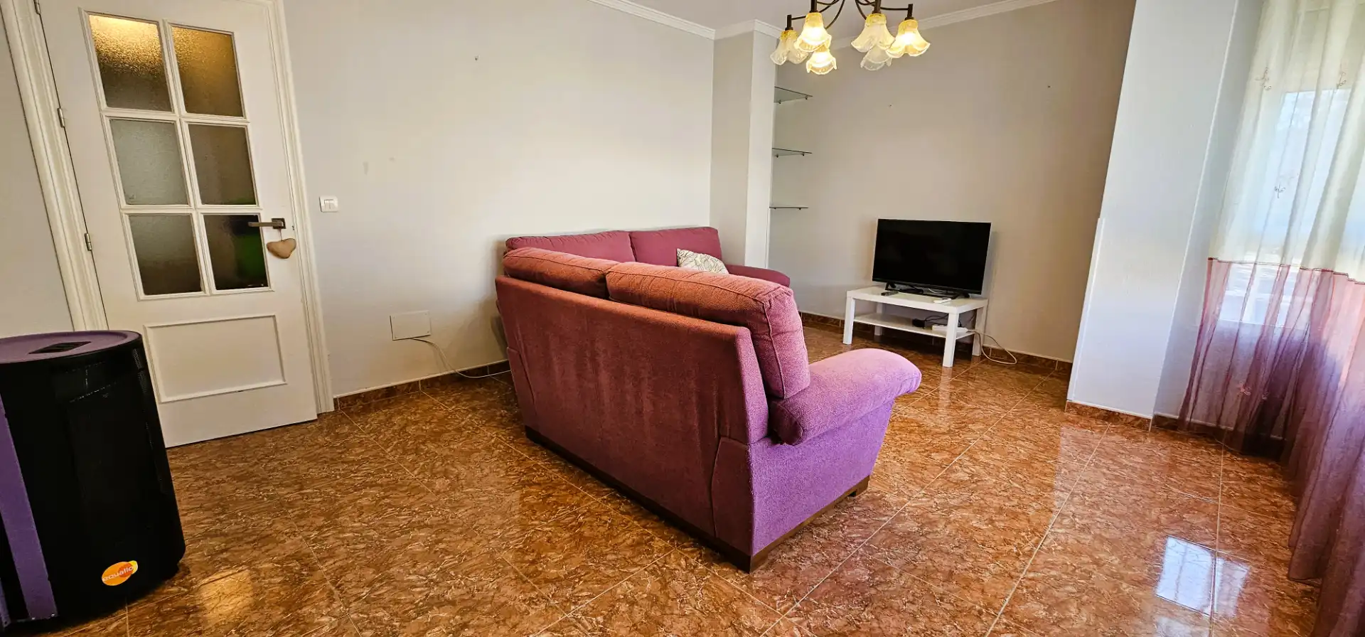 Sala de estar de Piso en venta en Totana con Aire acondicionado, Amueblado y Horno