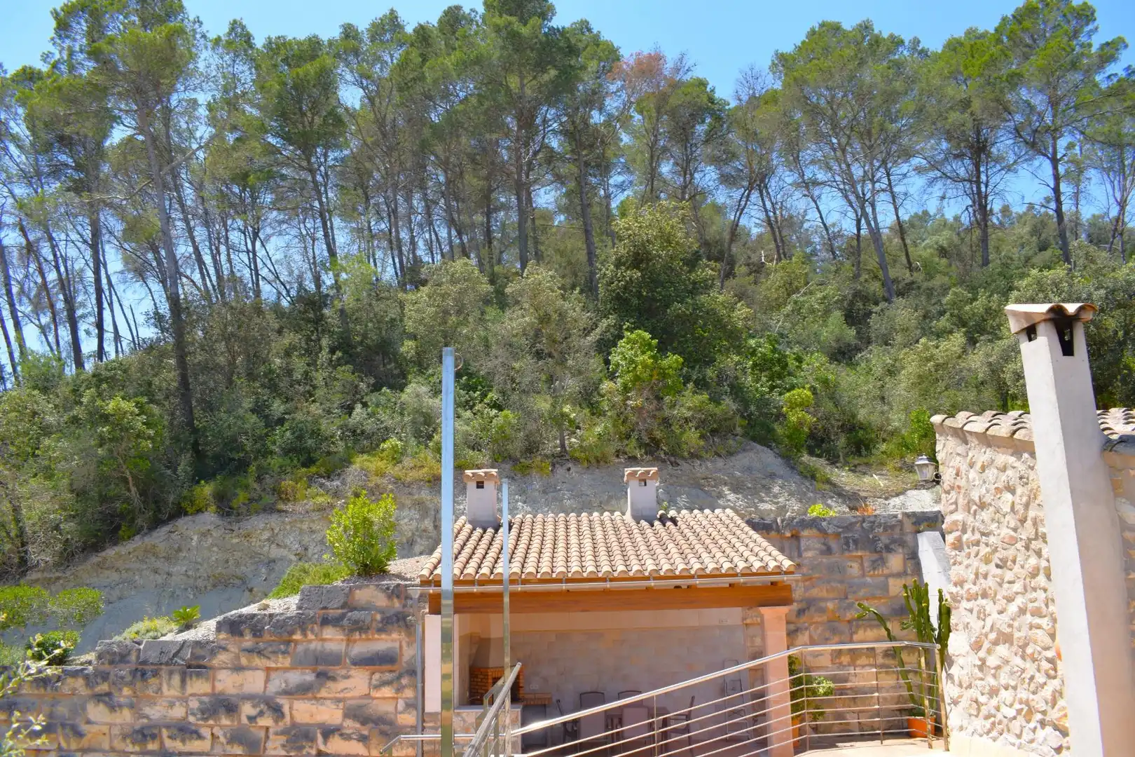 Terrace of Country homes for rent in Sineu  with Air Conditioner, Private garden and Terrace