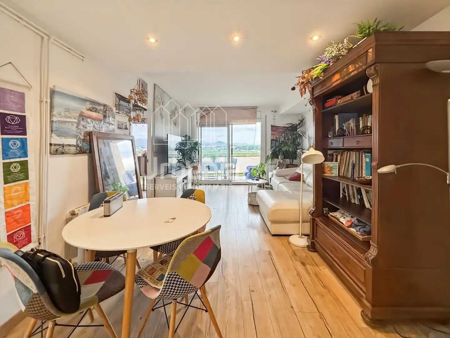 Wohnzimmer von Wohnung zum Verkauf in Blanes mit Terrasse, Schwimmbad und Möbliert
