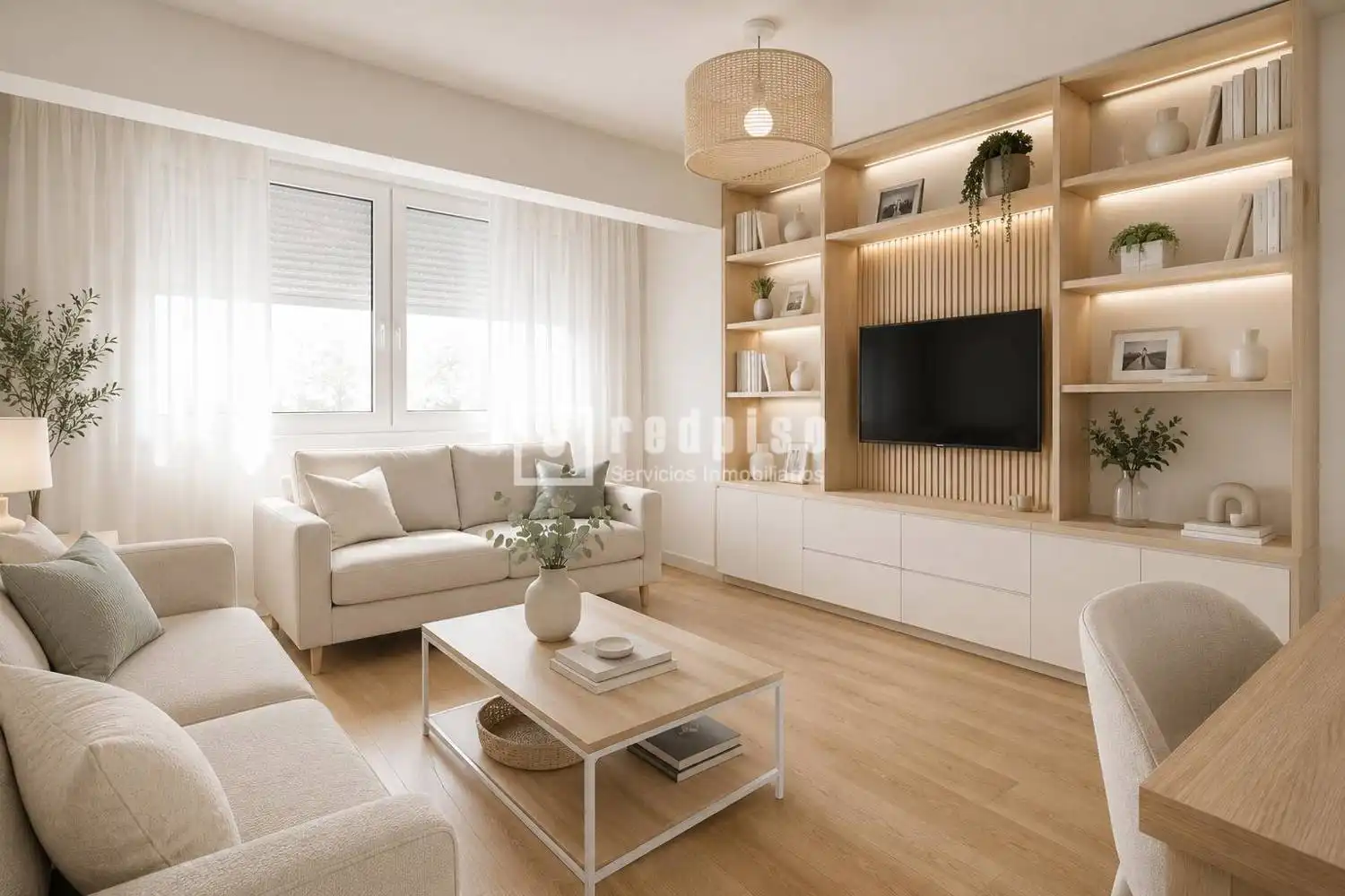 Sala de estar de Piso en venta en Madrid con Aire acondicionado, Calefacción y Amueblado