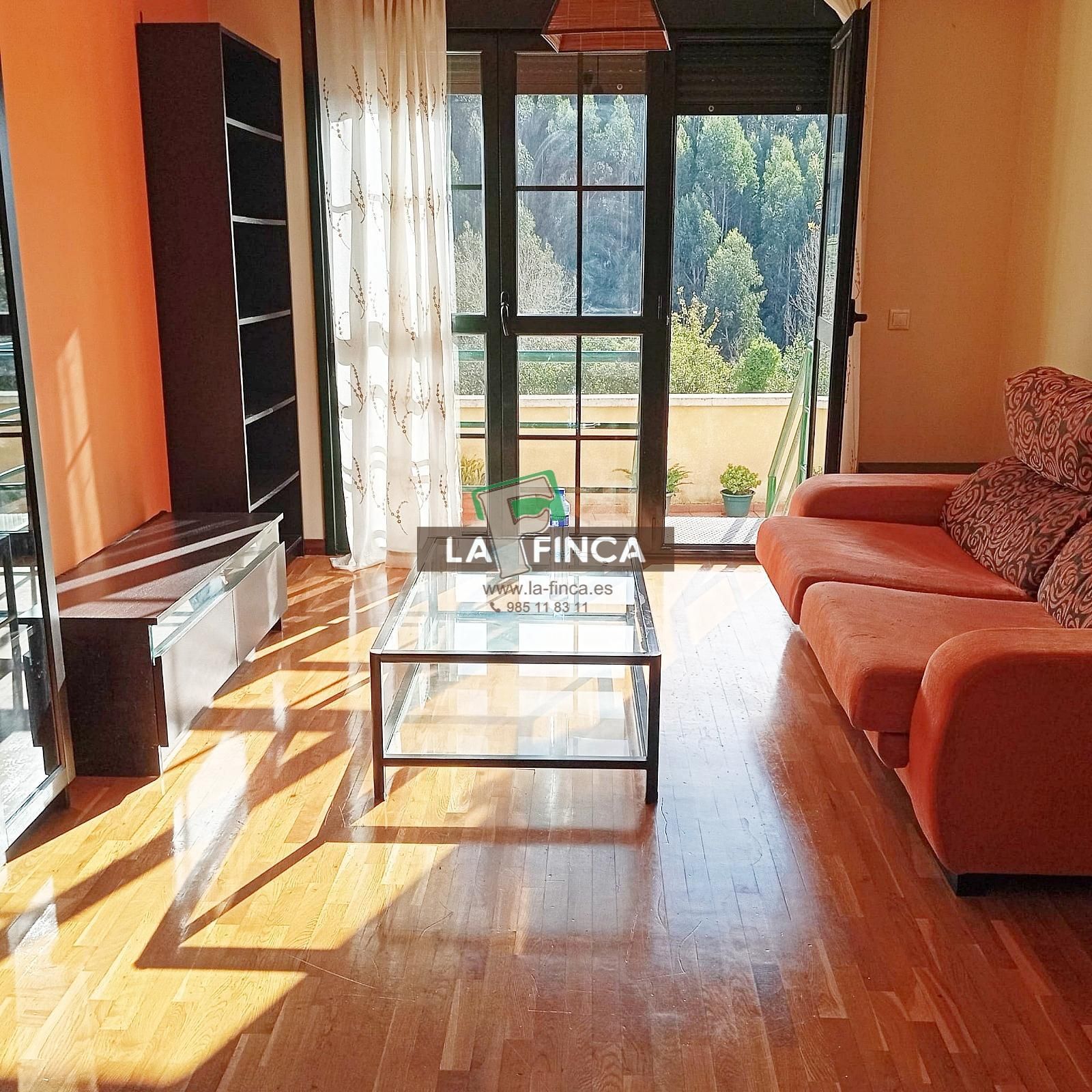 Living room of Flat for sale in Castrillón  with Heating, Terrace and Storage room