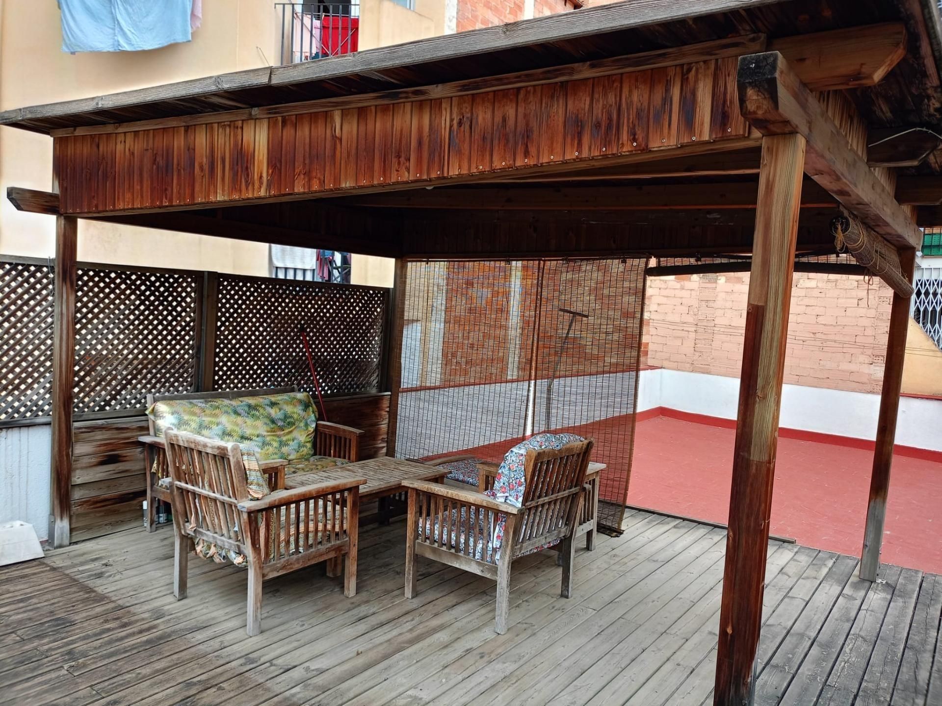 Terrace of Planta baja for sale in  Barcelona Capital  with Air Conditioner, Heating and Parquet flooring