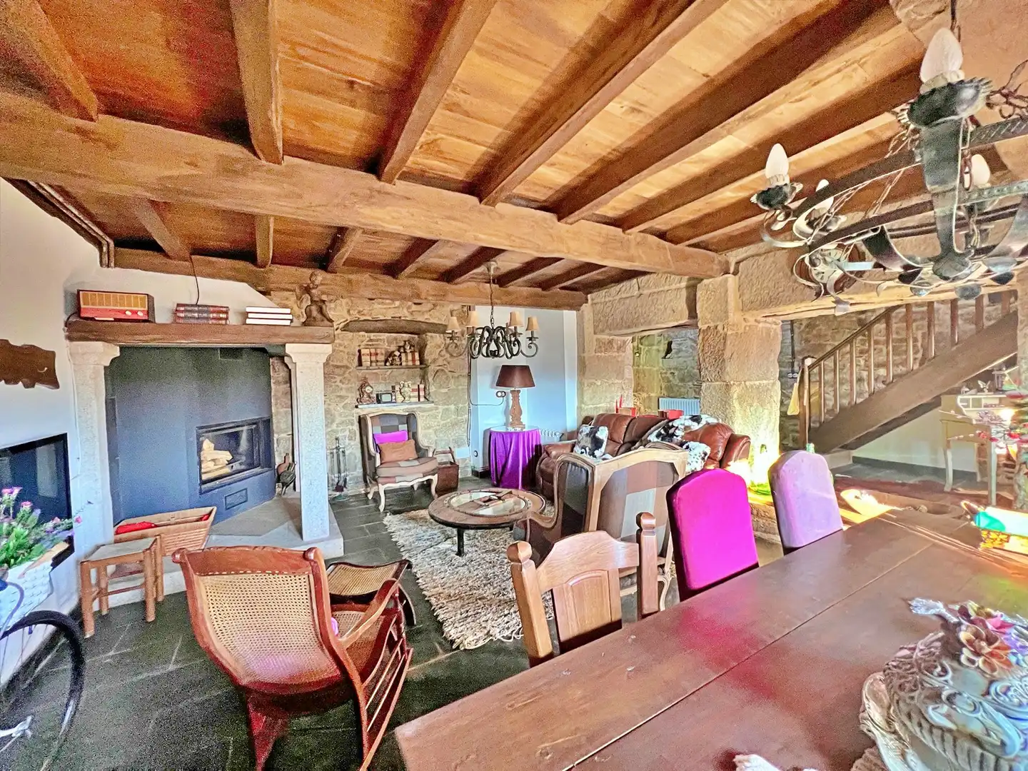 Comedor de Casa o chalet de alquiler en Lugo con Calefacción, Jardín privado y Amueblado