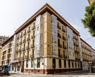 Exterior view of Flat for sale in  Zaragoza Capital  with Air Conditioner, Heating and Terrace