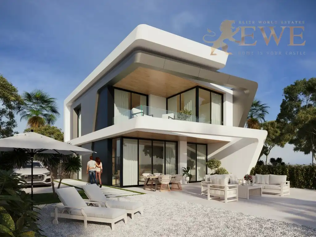 Exterior view of Houses for sale in El Campello  with Private garden, Swimming Pool and Balcony