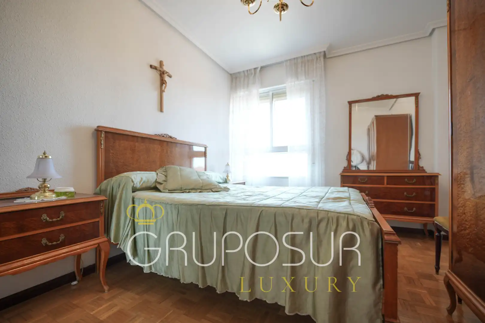 Schlafzimmer von Wohnung zum Verkauf in Valladolid mit Heizung, Privatgarten und Parkett