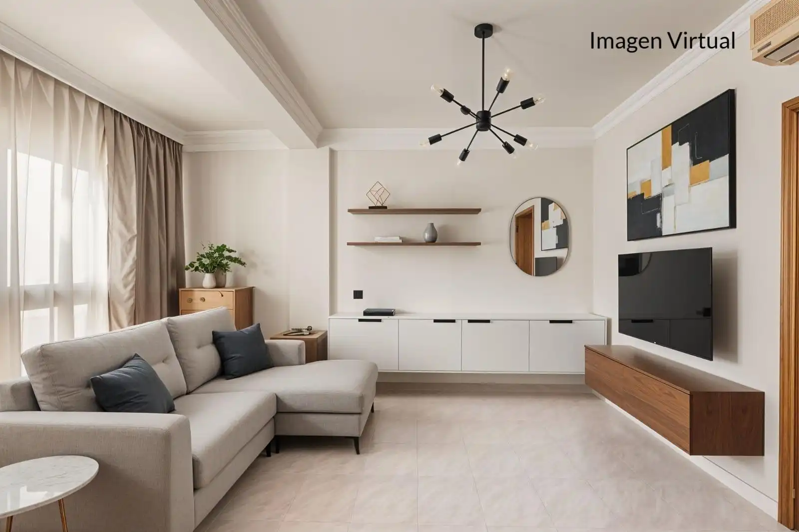 Living room of Flat for sale in Málaga  with Air Conditioner