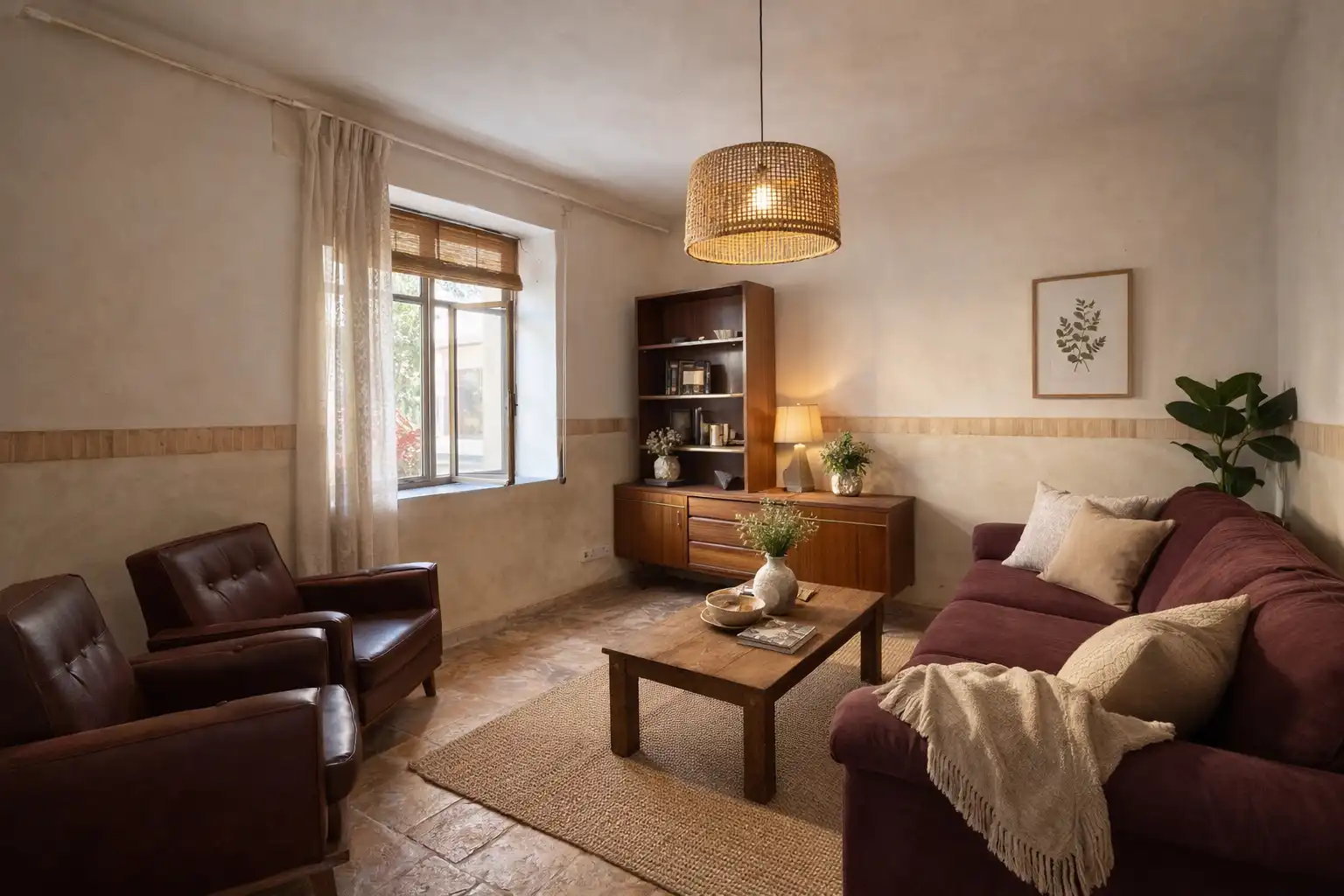 Sala de estar de Finca rústica en venta en Peral de Arlanza con Trastero y Horno