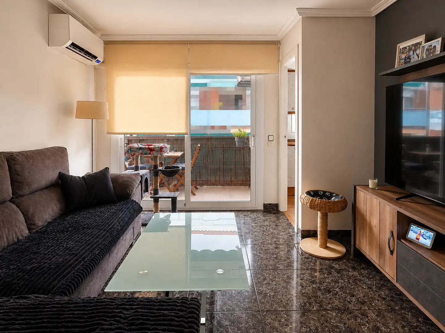 Wohnzimmer von Wohnung zum Verkauf in Sant Joan Despí mit Klimaanlage, Heizung und Möbliert