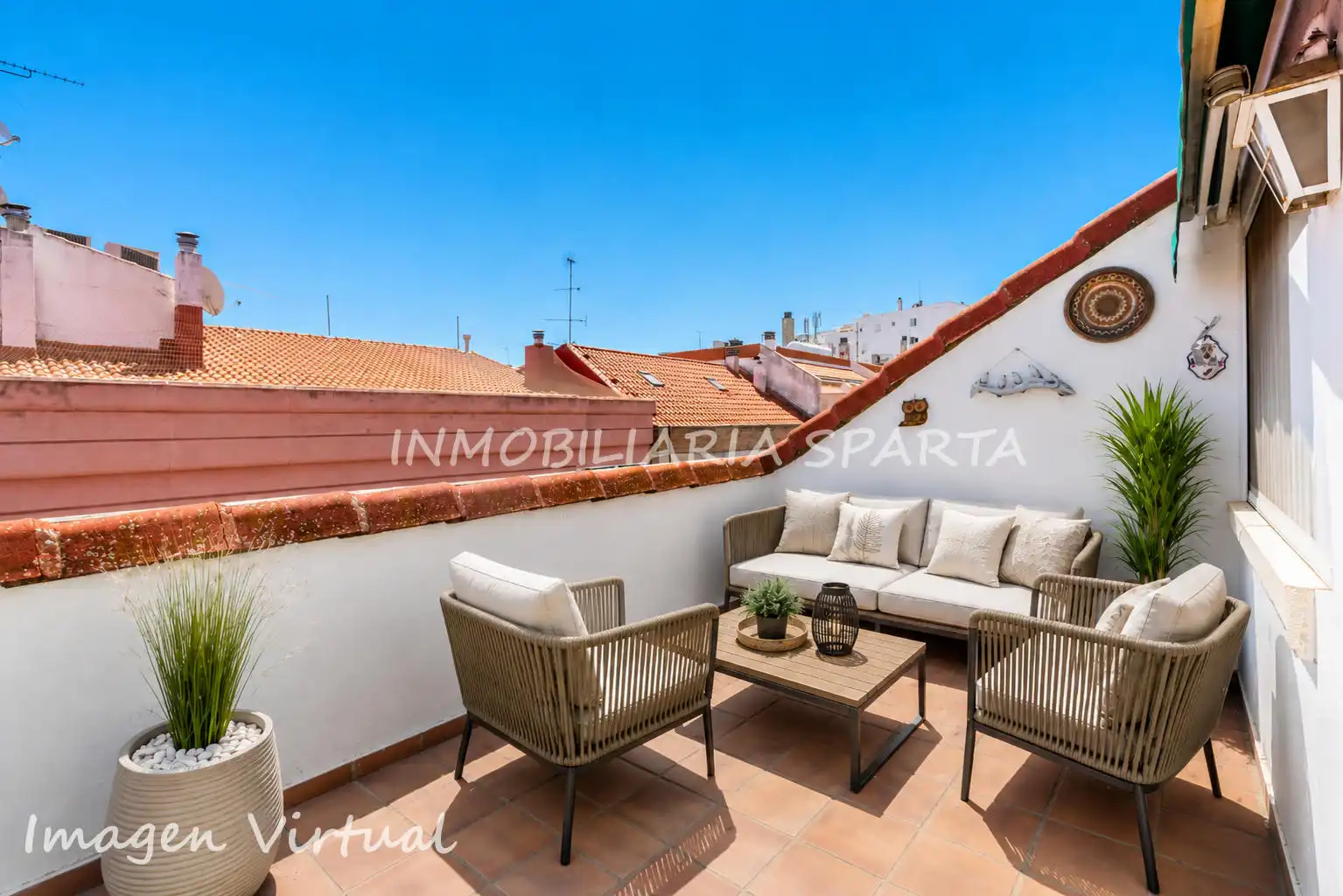 Terrace of Duplexes for sale in Ciudad Real  with Air Conditioner, Heating and Parquet flooring