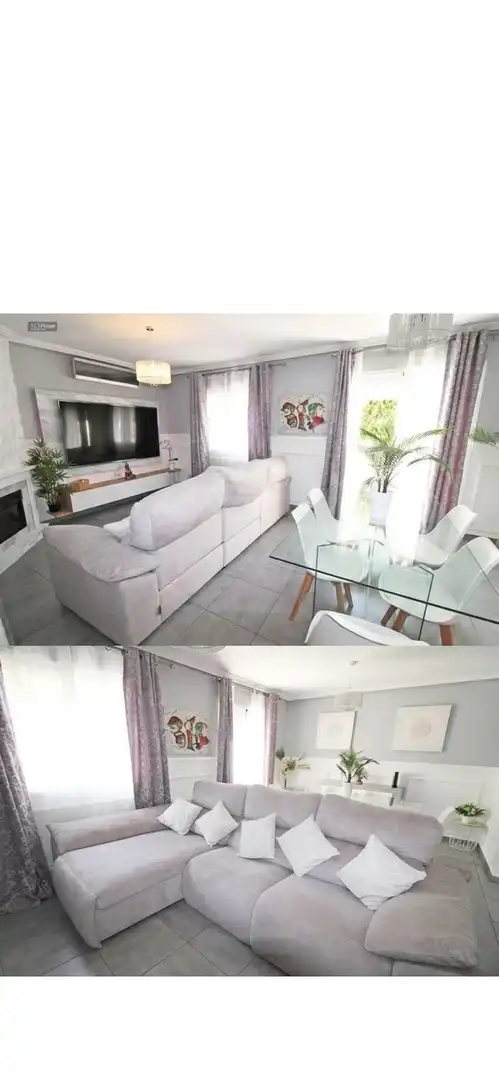 Sala d'estar de Casa adosada en venda en Campanillas