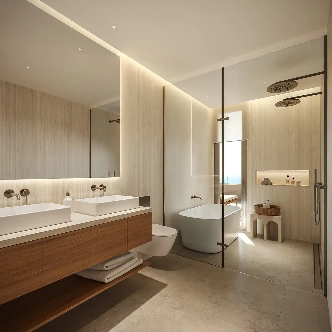 Baño de Apartamento en venta en Benalmádena con Aire acondicionado, Terraza y Balcón