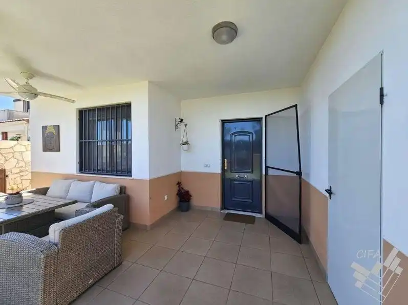 Terraza de Casa adosada en venta en Peñíscola / Peníscola con Calefacción, Jardín privado y Trastero