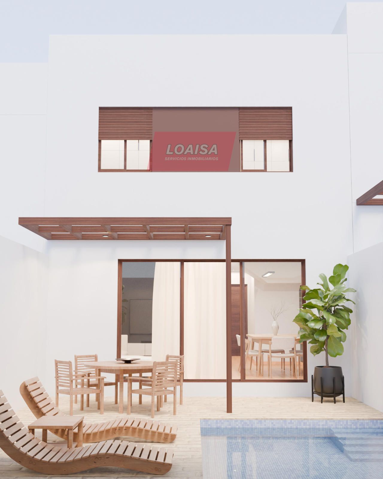 Vista exterior de Casa adosada en venta en Antas con Calefacción, Terraza y Piscina