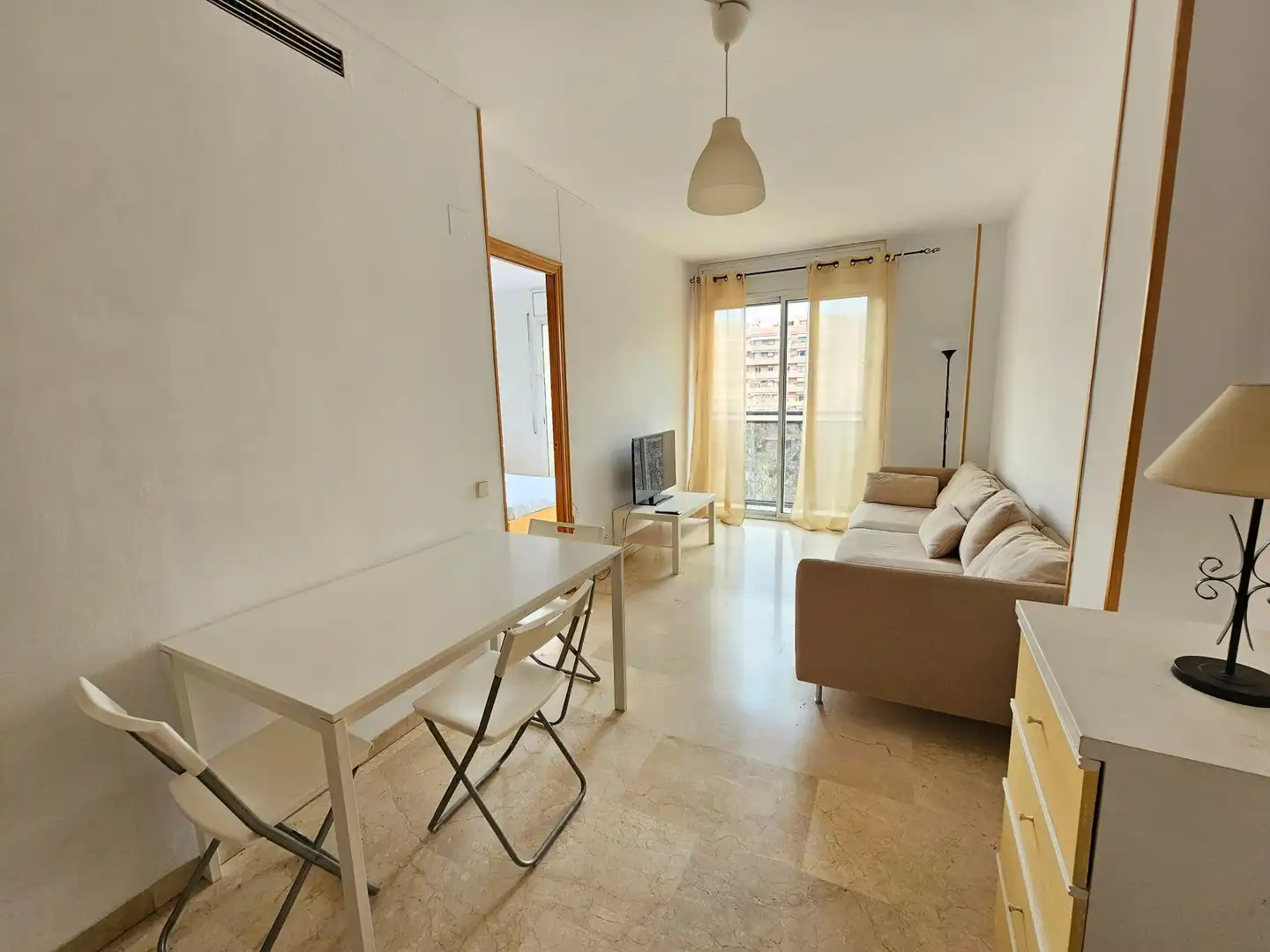 Living room of Flat for rent in Barcelona  with Air Conditioner and Furnished