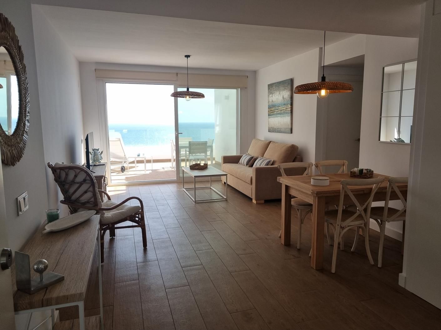 Sala d'estar de Apartament en venda en Torrox amb Aire condicionat, Calefacció i Terrassa