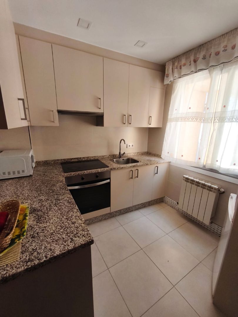 Kitchen of Apartment to rent in Ourense Capital   with Heating, Parquet flooring and Furnished